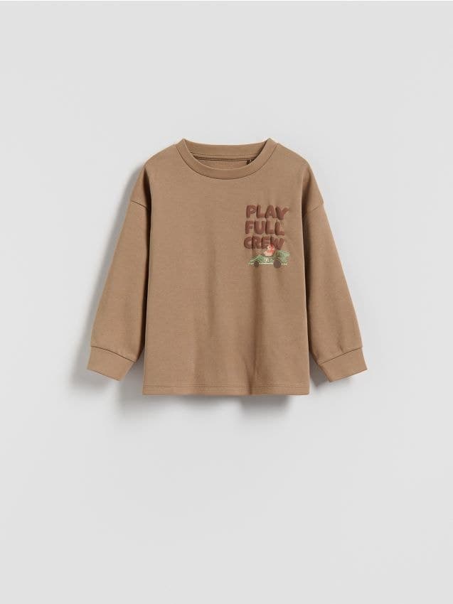 Reserved - Блуза С Дълъг Ръкав С Принт