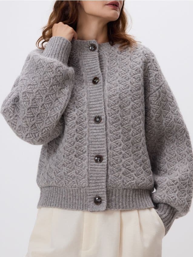 Reserved - Структуриран Пуловер С Вълна