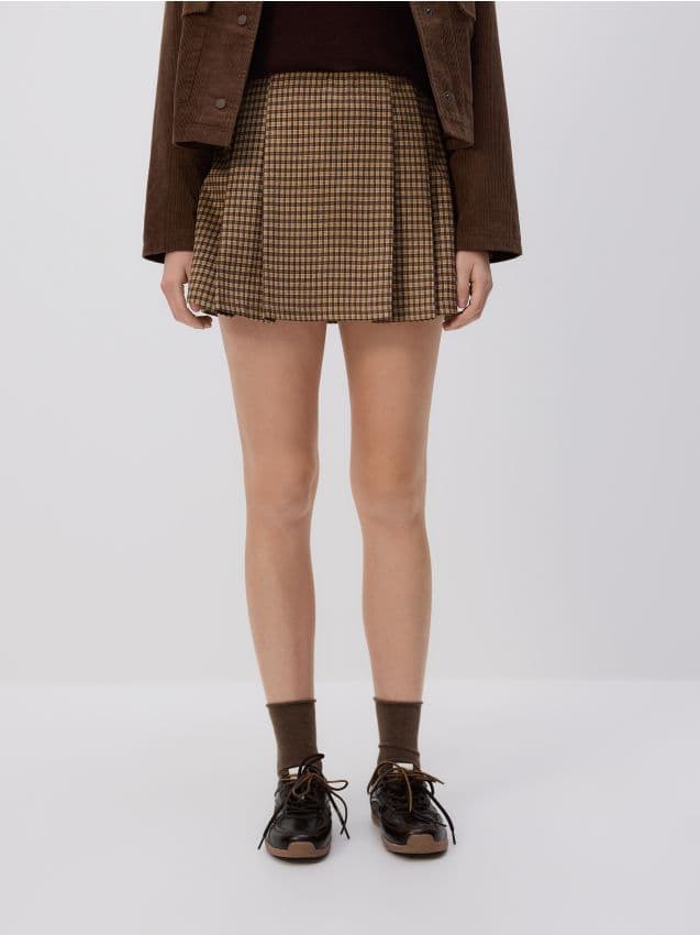 Reserved - Карирана Mini Пола