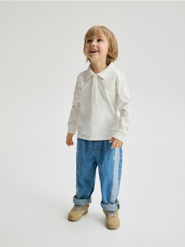 Reserved - Блуза С Дълъг Ръкав И Яка