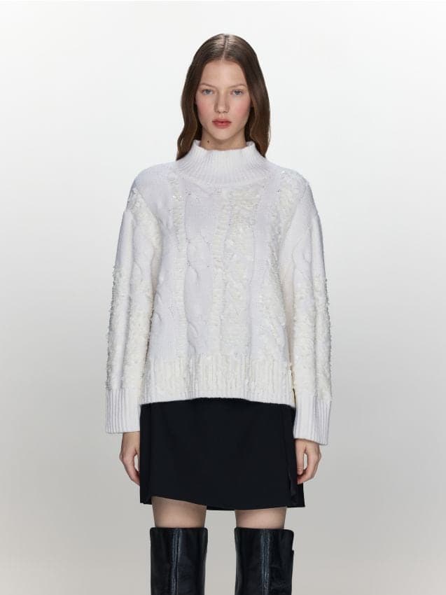 Reserved - Пуловер С Апликации От Пайети