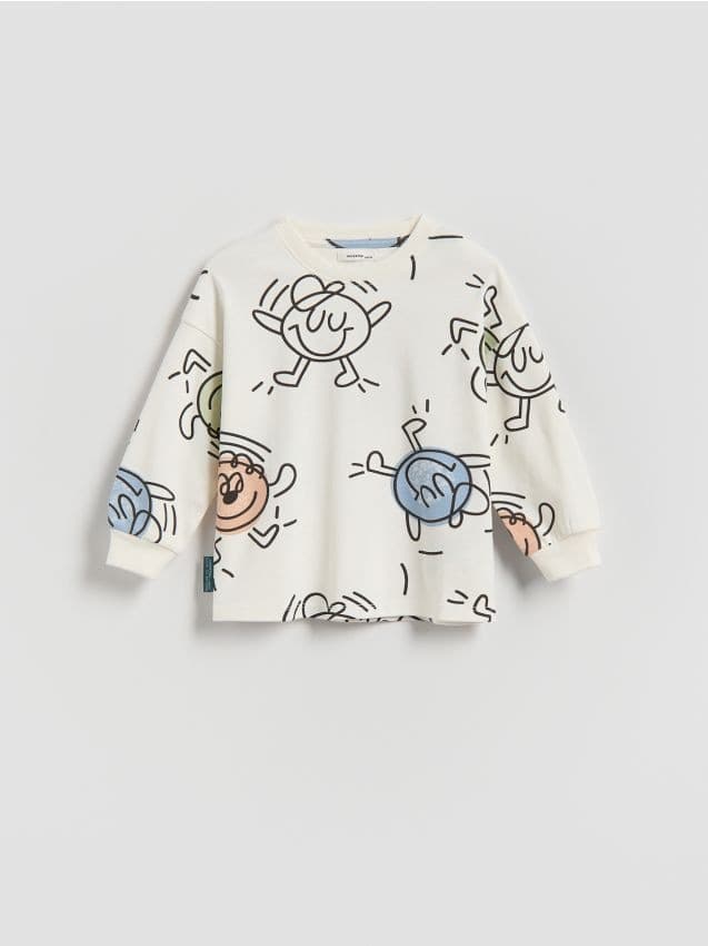 Reserved - Блуза С Дълъг Ръкав С Принт