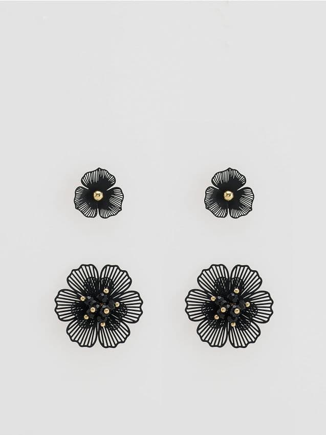 Reserved - Обеци Цветя, Комплект 2