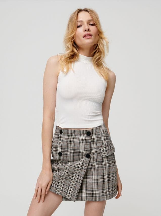 Sinsay - Карирана Mini Пола