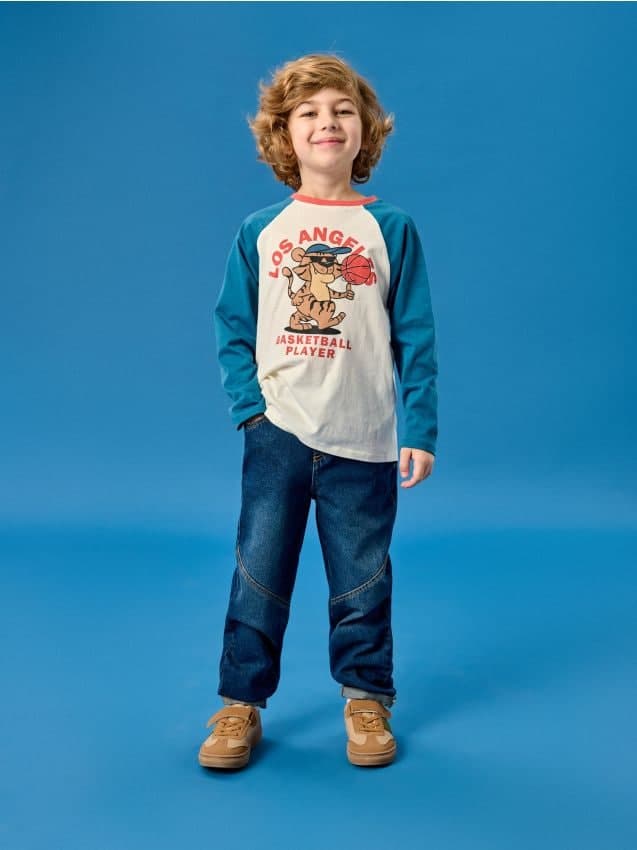 Sinsay - Чино Дънки С Ефект На Изпиране