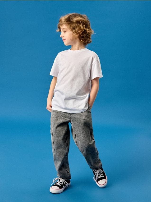 Sinsay - Чино Дънки С Ефект На Изпиране