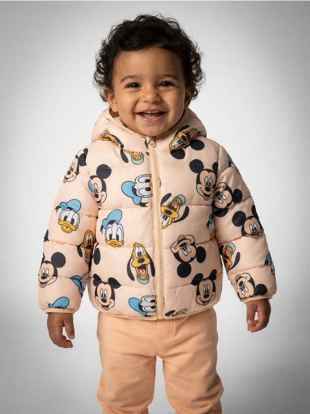 Sinsay - Куифтана Пuffer Якета С Качулка Mickey Mouse