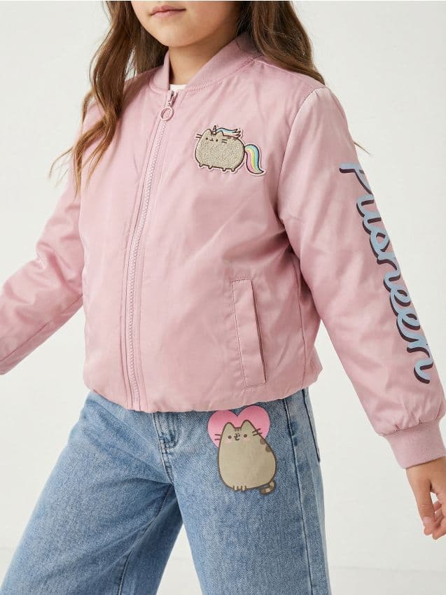 Sinsay - Бомбър Яке С Щампа На Гърба Pusheen The Cat