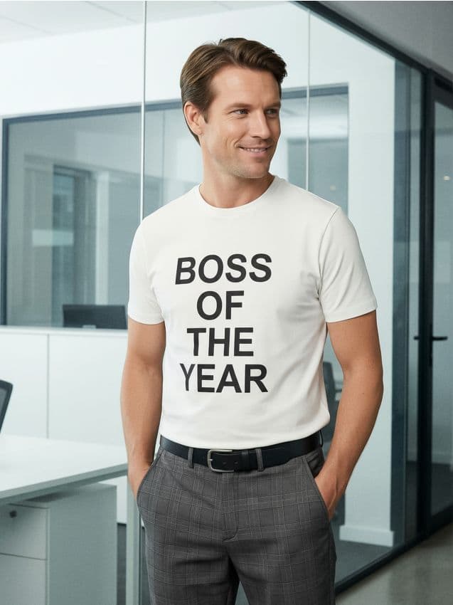 Sinsay - Памучна Тениска С Надпис