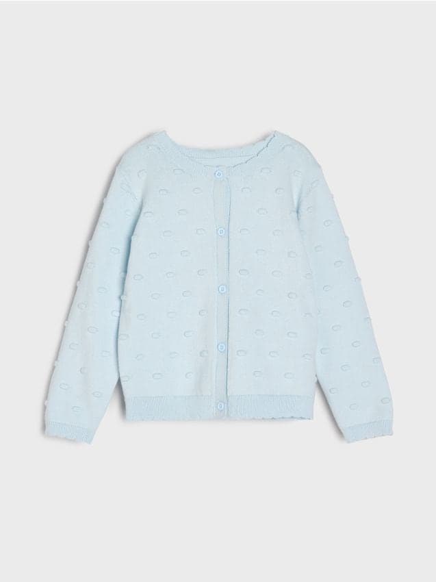 Sinsay - Разкопчан Пуловер С Релефни Топченца