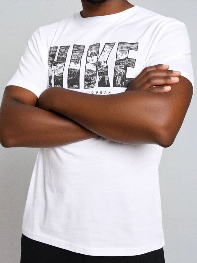 Sinsay - Памучна Тениска С Надпис