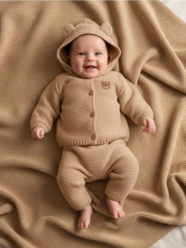 Sinsay - Памучно Яке С 3d Ушички На Качулката