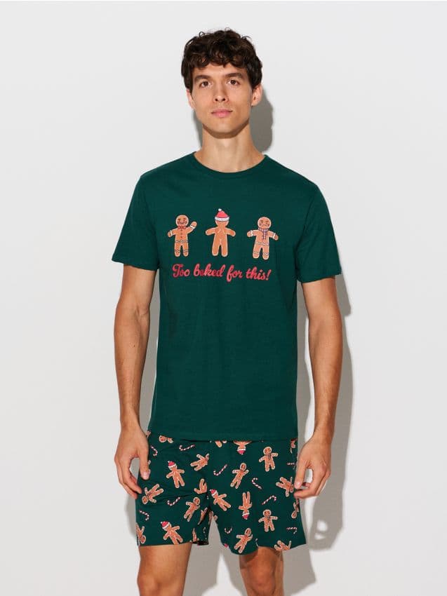 Sinsay - Двуделна Памучна Пижама